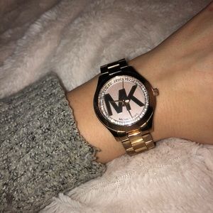 Rose Gold Michael Kores Women’s Watch